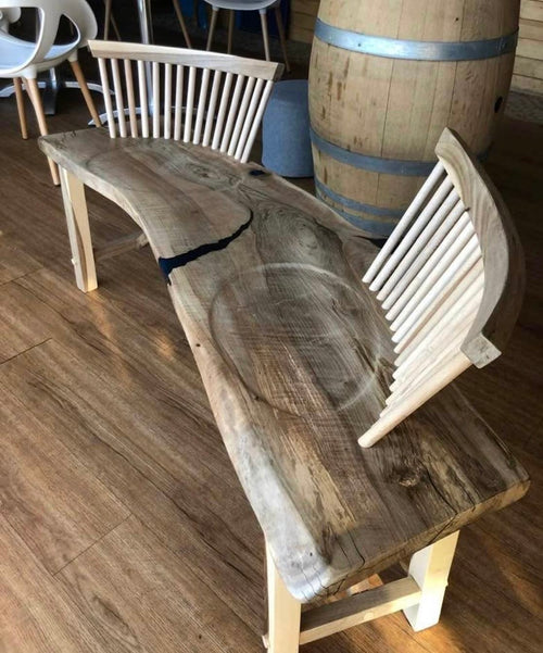 Banc deux places avec dossier – Élégance et confort